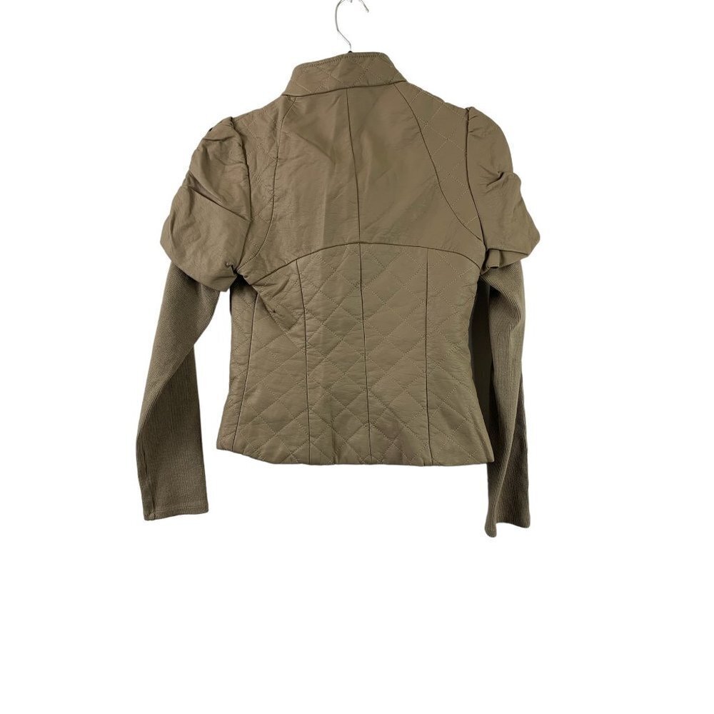 Forever 21 Women's Tan Ruffle Sleeve Top - Picture 3 of 8